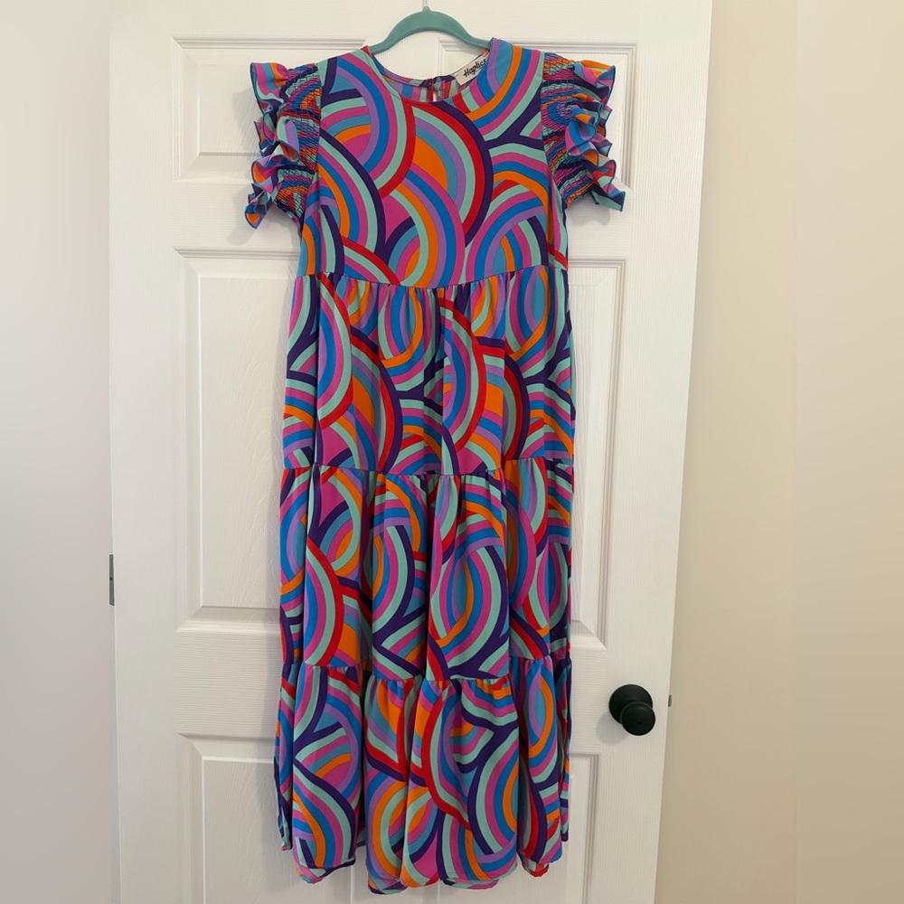 Like New Colorful Patterned Boutique Dress | Size Medium
